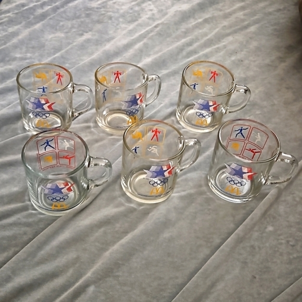 6 Vintage 1984‎ McDonald's Olympics Coffee Mugs